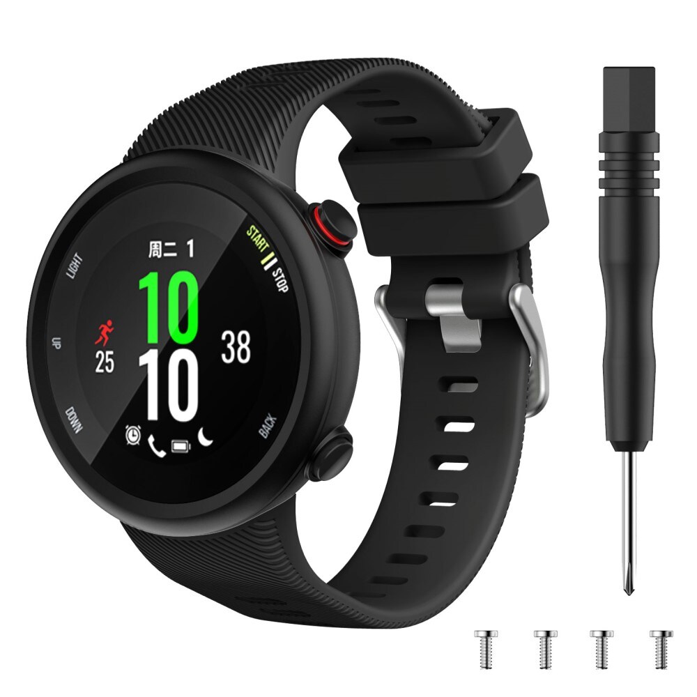 Garmin Forerunner 45 Armbånd i silikone, Sort