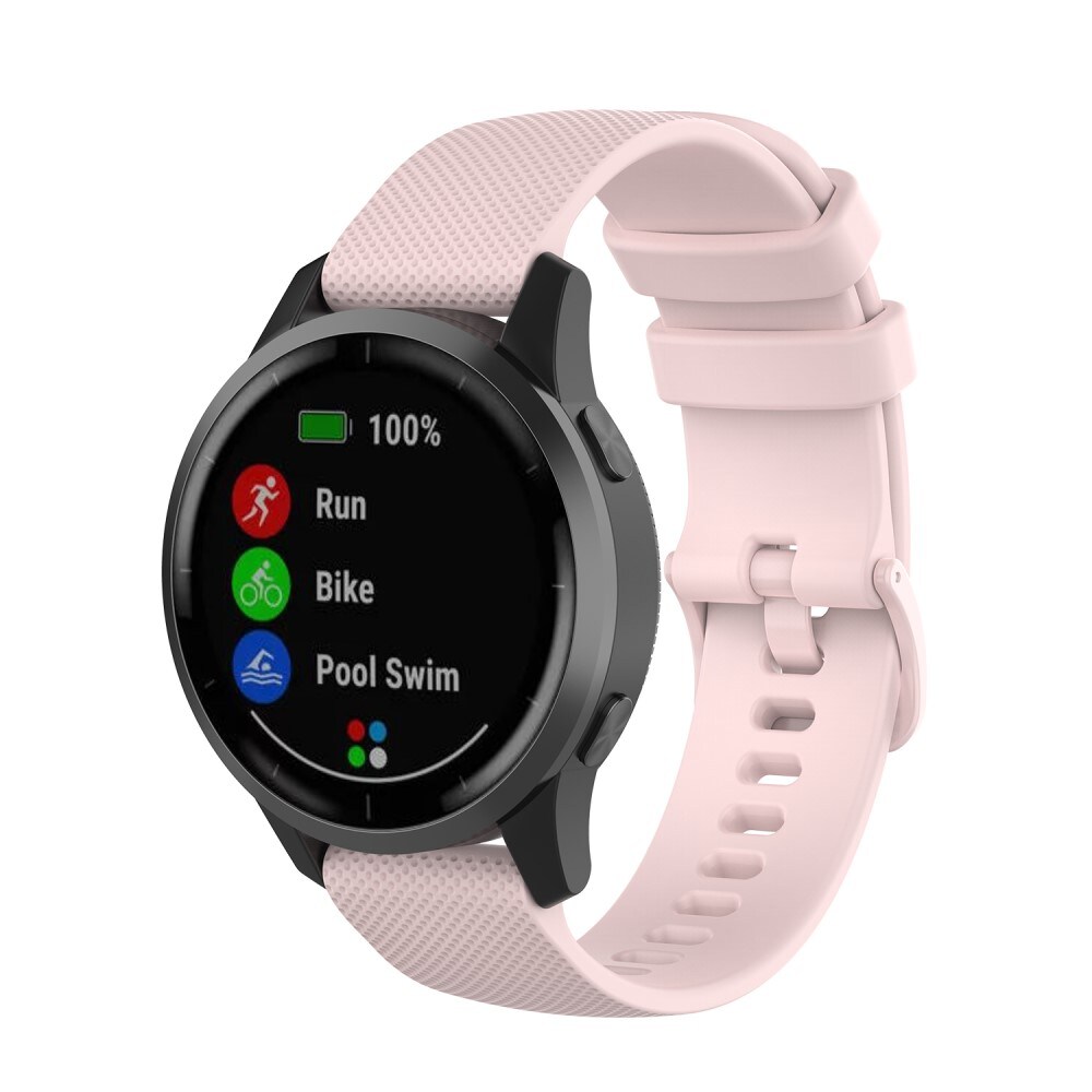 Garmin Vivoactive 4 Armbånd i silikone, Lyserød