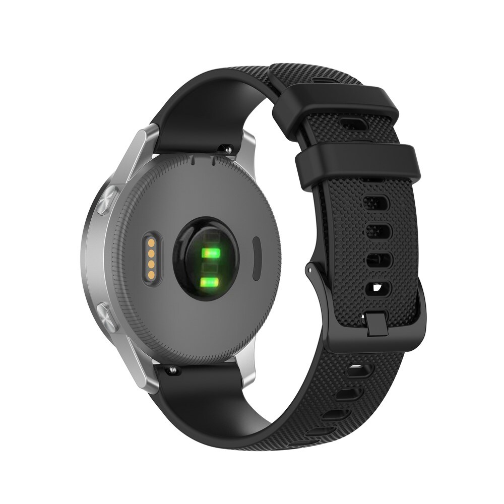 Garmin Vivoactive 4s Armbånd i silikone, Sort