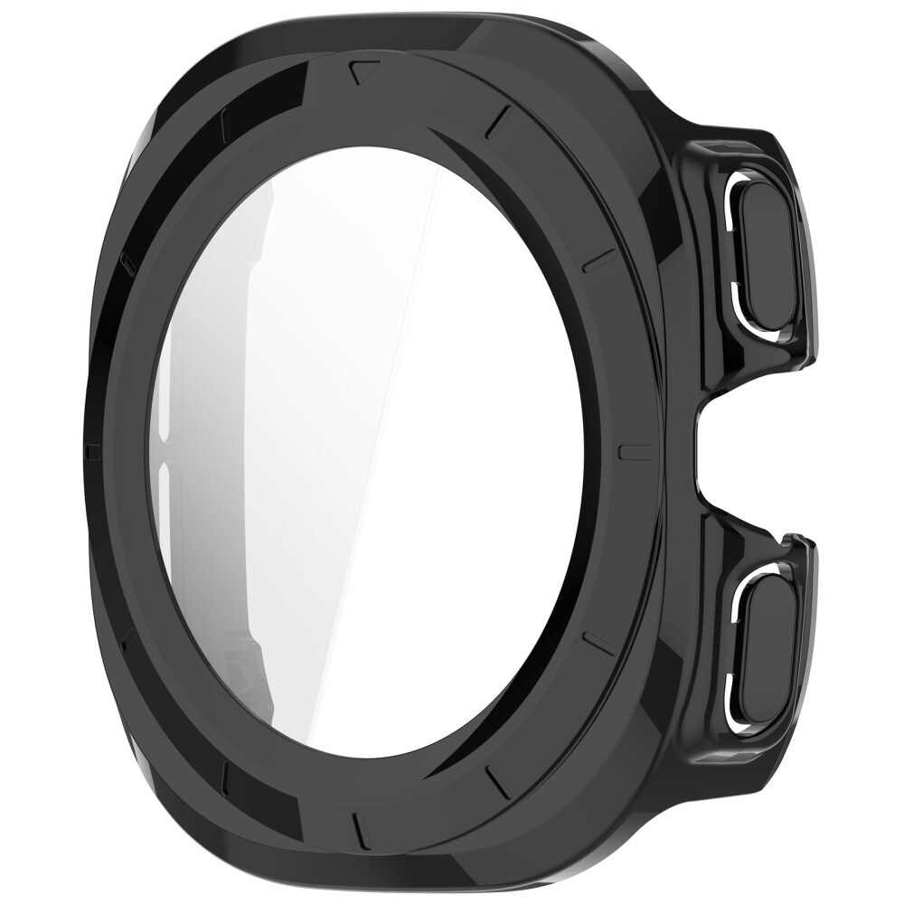 Samsung Galaxy Watch Ultra 47mm Heldækkende cover med indbygget skærmbeskytter, Sort