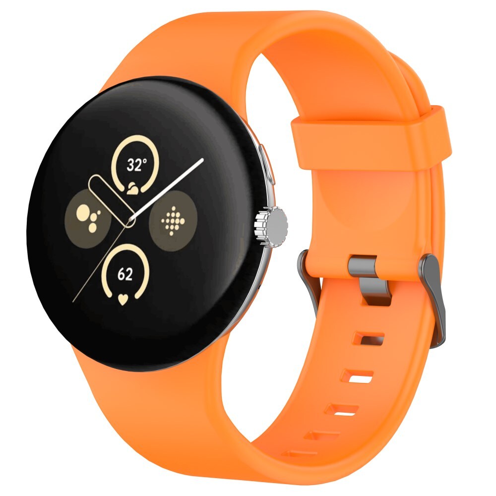 Google Pixel Watch 4 45mm Armbånd i silikone, Orange