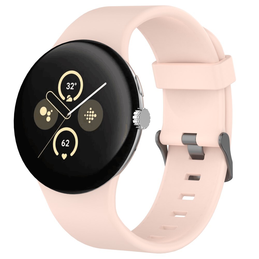 Google Pixel Watch 4 45mm Armbånd i silikone, Lyserød