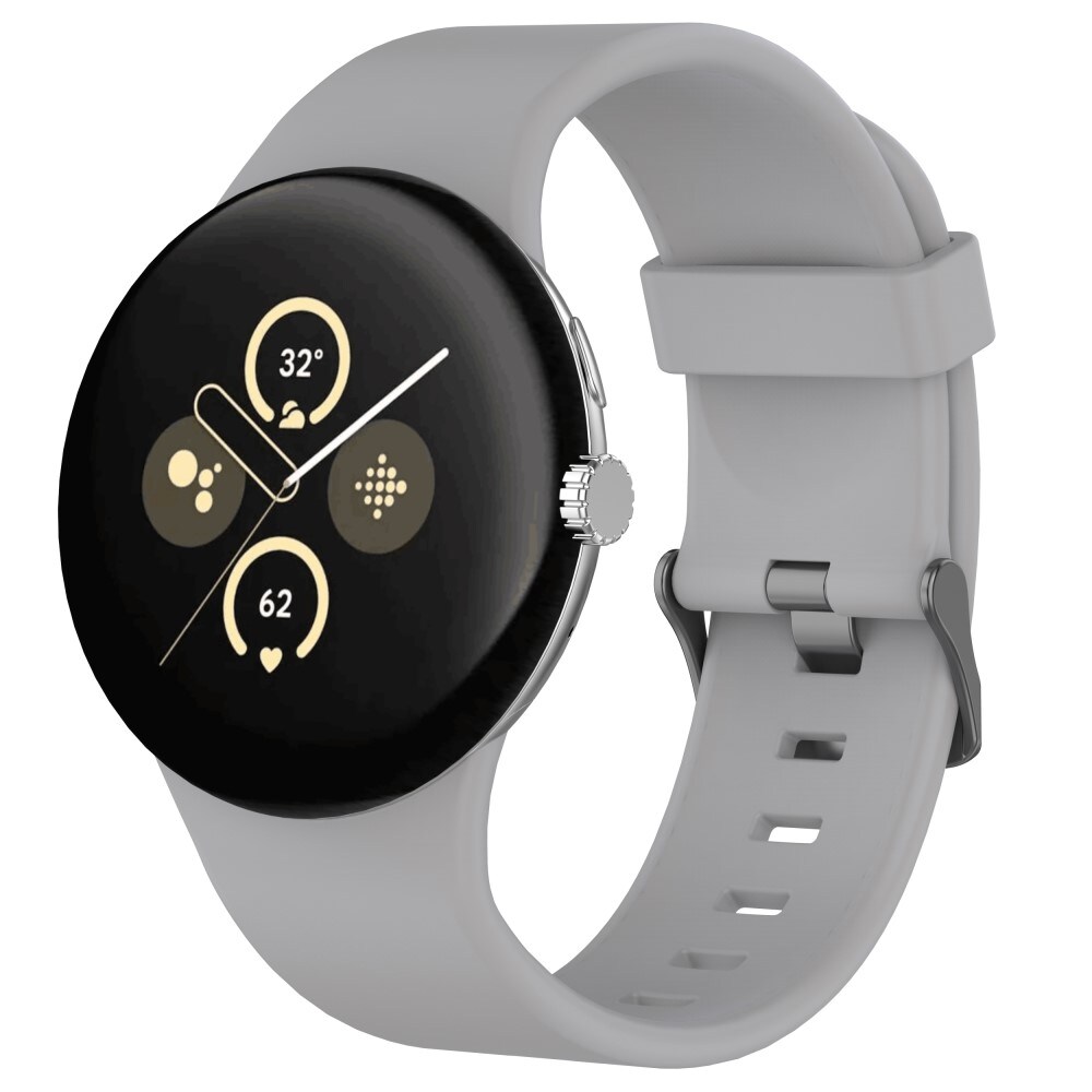 Google Pixel Watch 4 45mm Armbånd i silikone, Grå