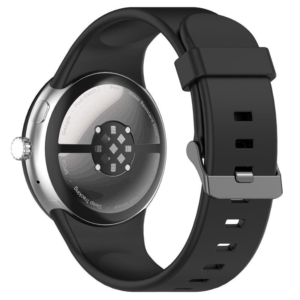 Google Pixel Watch 4 45mm Armbånd i silikone, Sort