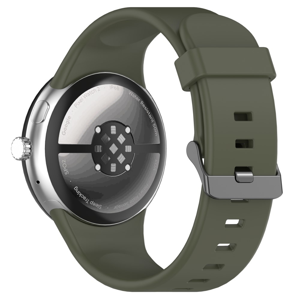 Google Pixel Watch 4 45mm Armbånd i silikone, Grøn