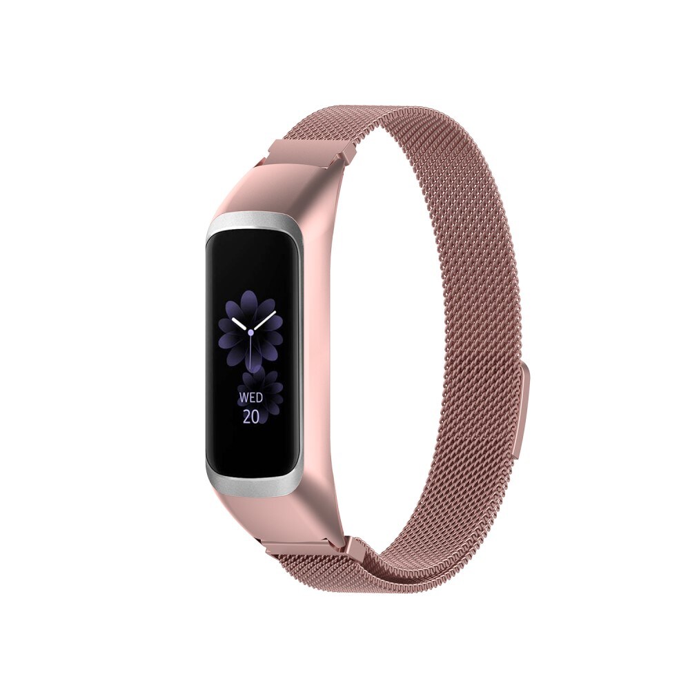 Samsung Galaxy Fit 2 Armbånd Milanese Loop, Lyserød guld