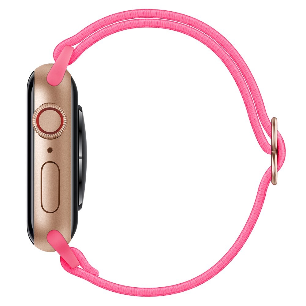 Apple Watch Series 8 41mm Armbånd i elastik, Lyserød