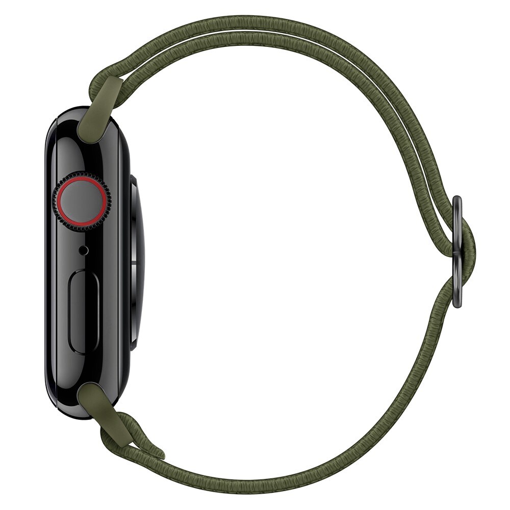 Apple Watch Series 4-6 40mm Armbånd i elastik, Grøn