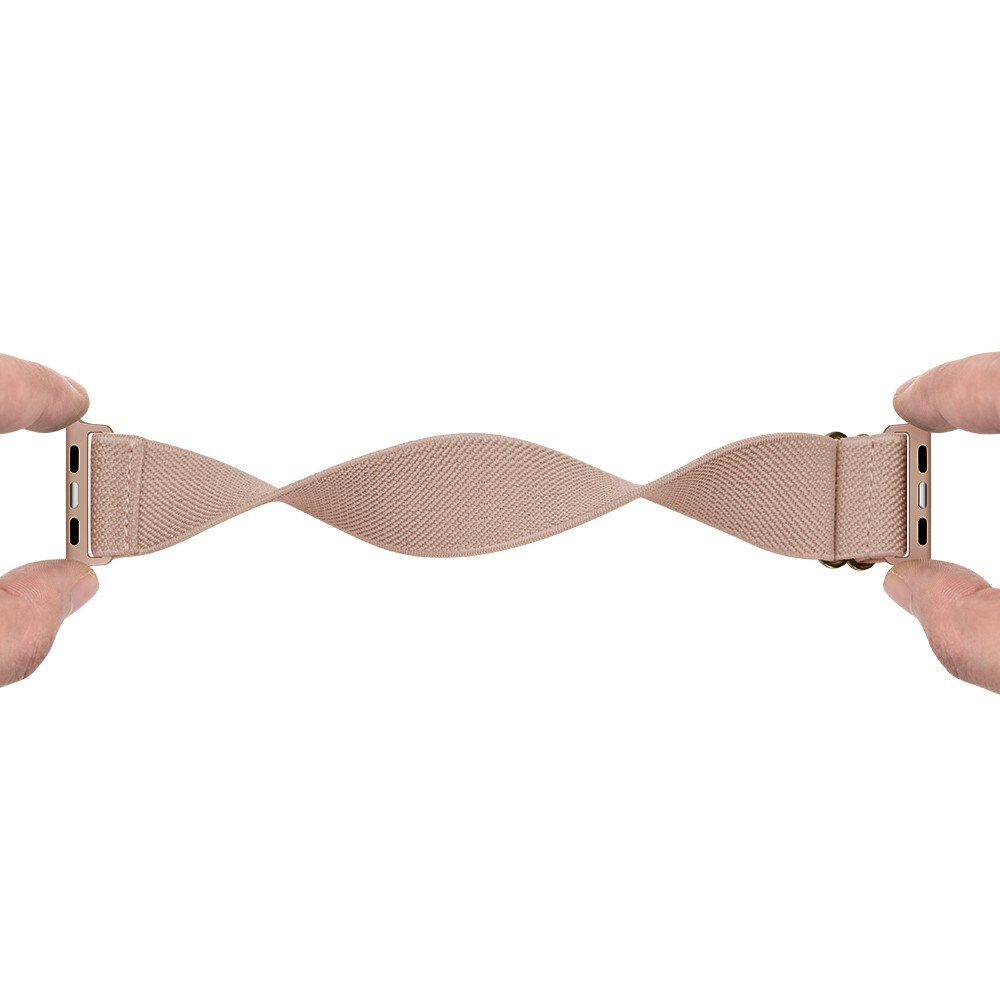 Apple Watch Series 8 41mm Armbånd i elastik, Beige