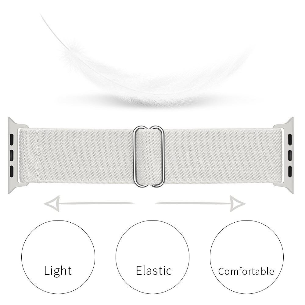 Apple Watch Ultra 49mm 1st Gen Armbånd i elastik, Hvid