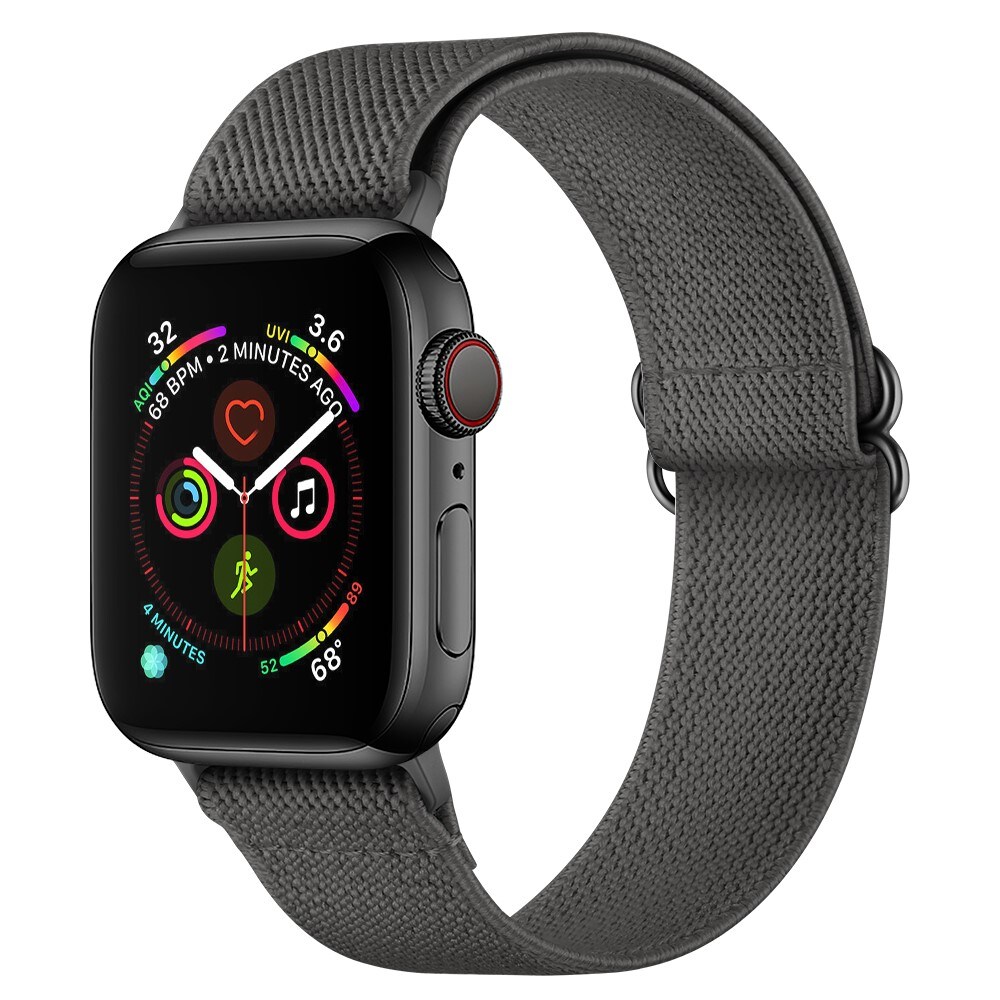 Apple Watch Series 8 45mm Armbånd i elastik, Grå