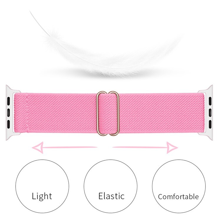 Apple Watch Series 8 41mm Armbånd i elastik, Lyserød