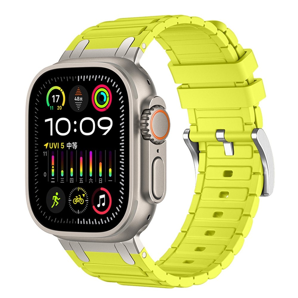 Apple Watch Series 11 46mm Tough armbånd i silikone, Gul