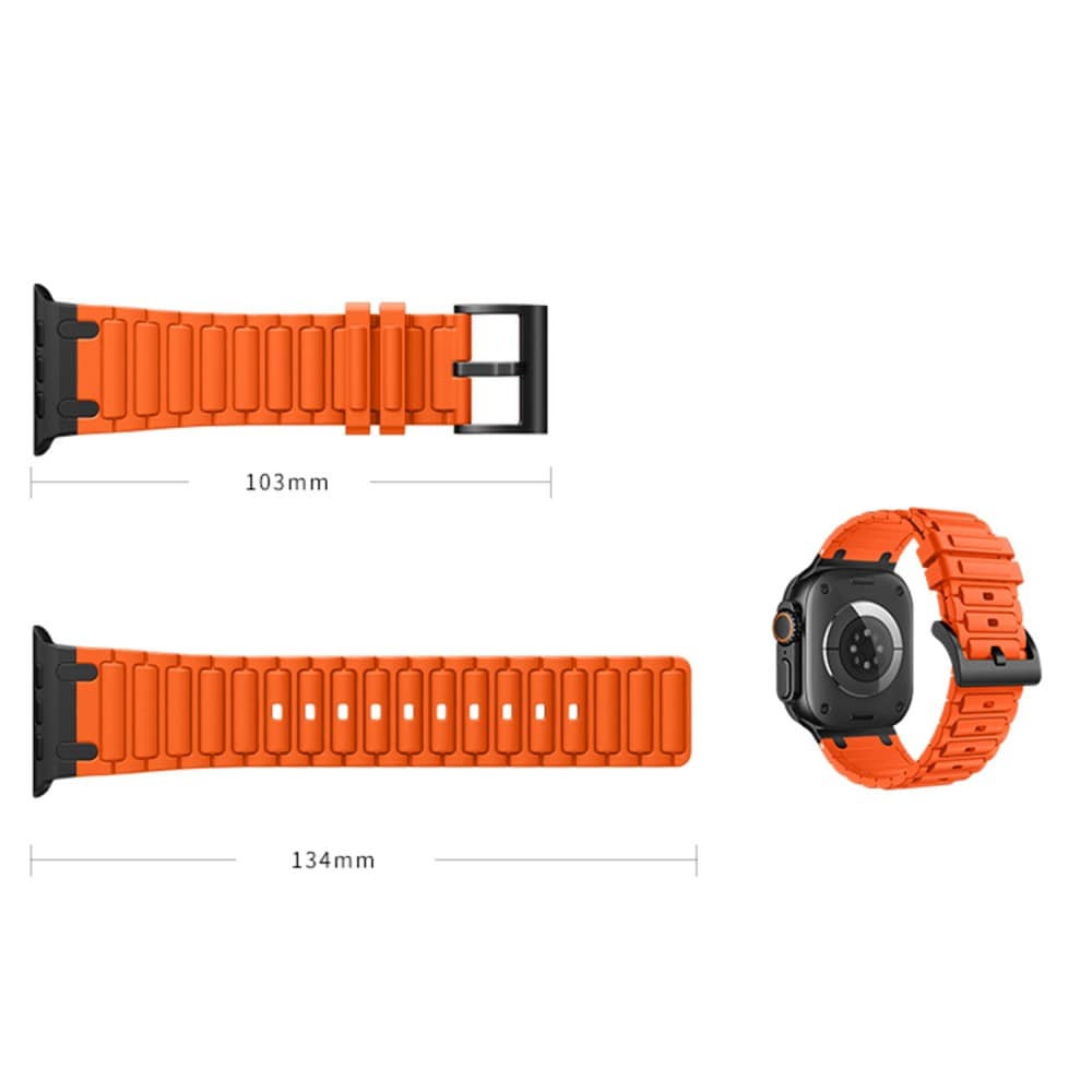 Apple Watch Series 11 46mm Tough armbånd i silikone, Gul