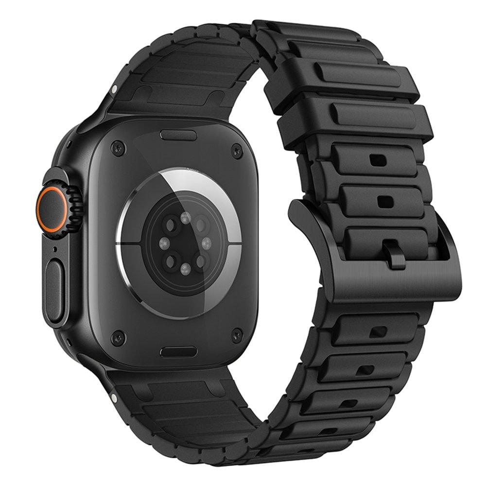 Apple Watch Series 11 46mm Tough armbånd i silikone, Sort