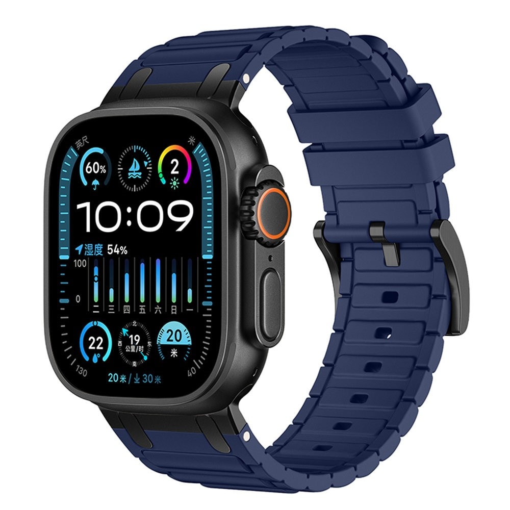 Apple Watch Series 11 46mm Tough armbånd i silikone, Mørkeblå