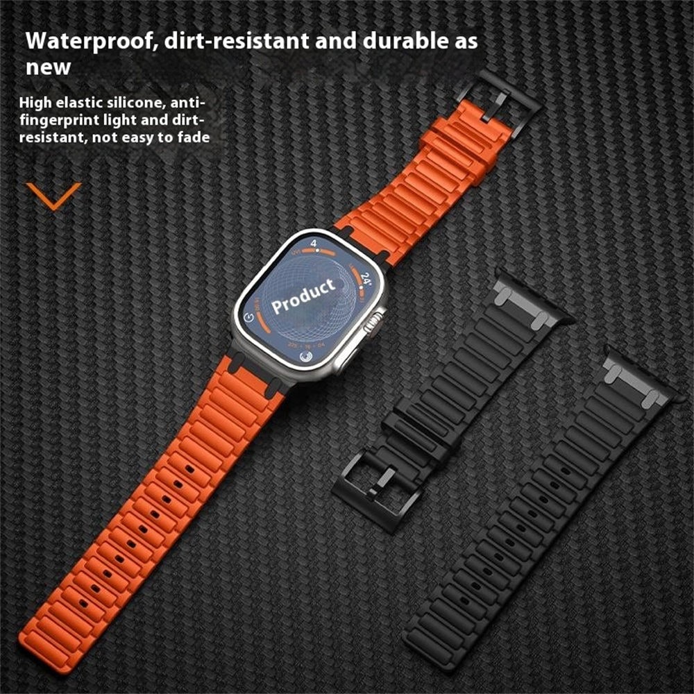 Apple Watch Series 11 46mm Tough armbånd i silikone, Mørkeblå