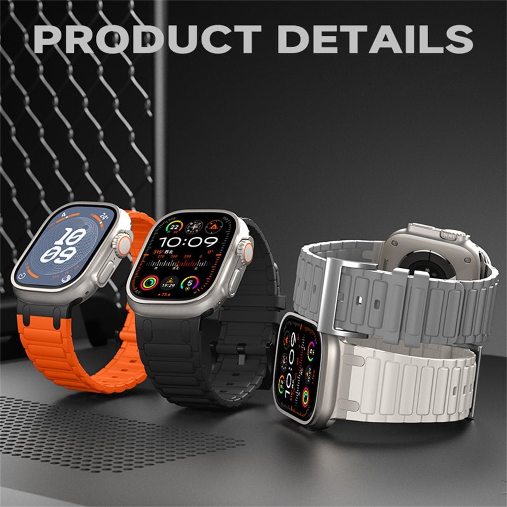 Apple Watch Series 11 46mm Tough armbånd i silikone, Mørkeblå