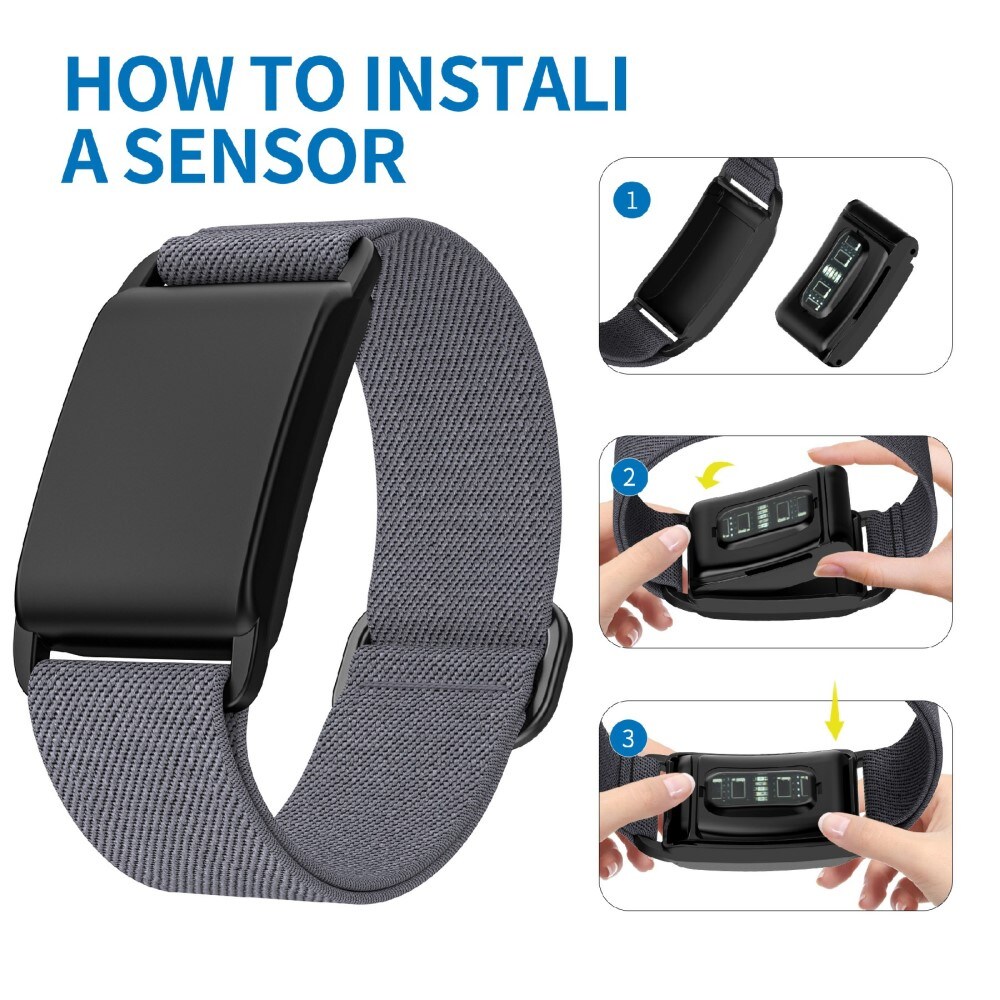  Whoop 4.0 Armbånd i elastik, Sort