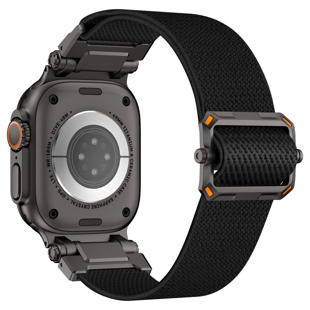 Apple Watch Series 1-3 42mm Armbånd i elastik, Sort