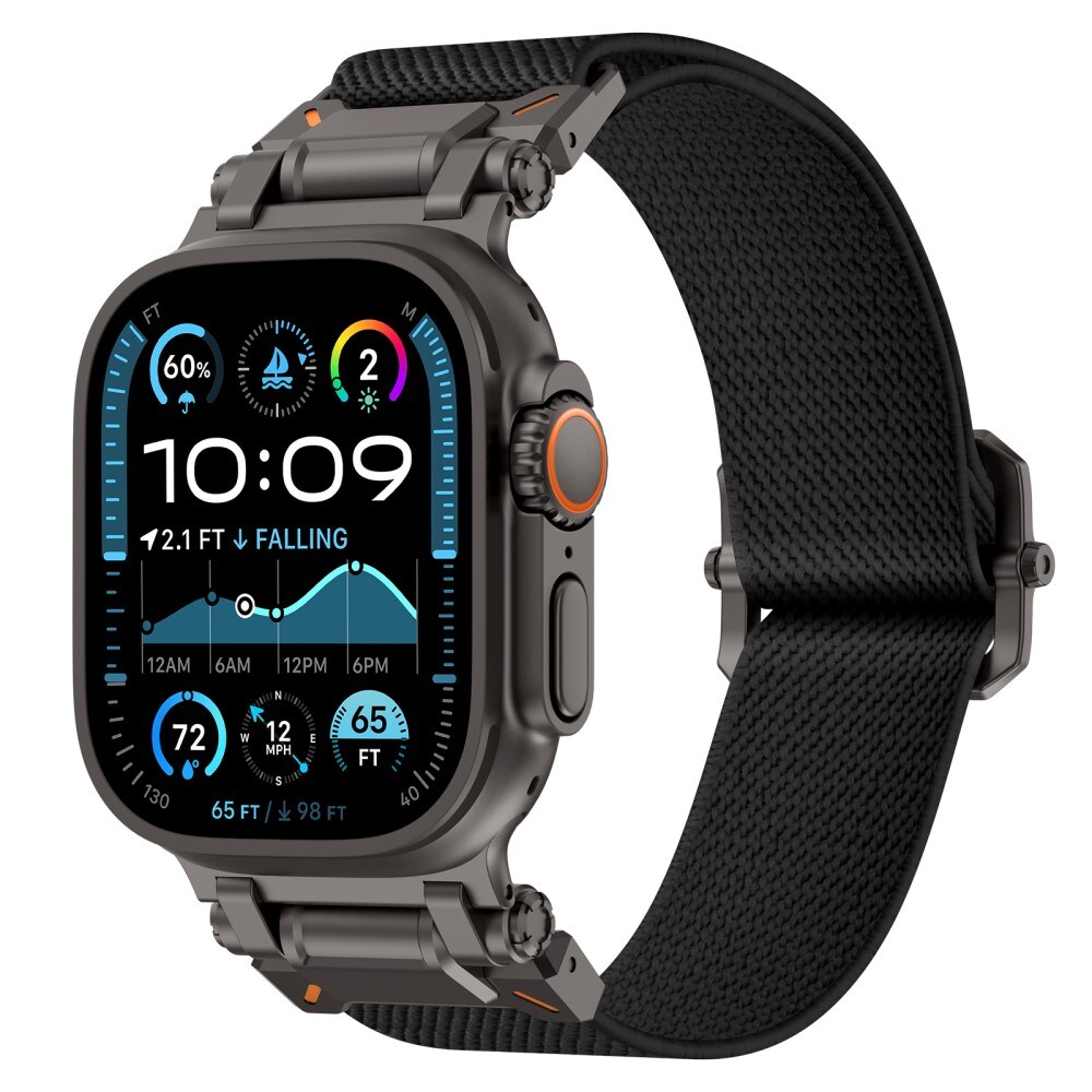 Apple Watch SE 44mm Armbånd i elastik, Sort