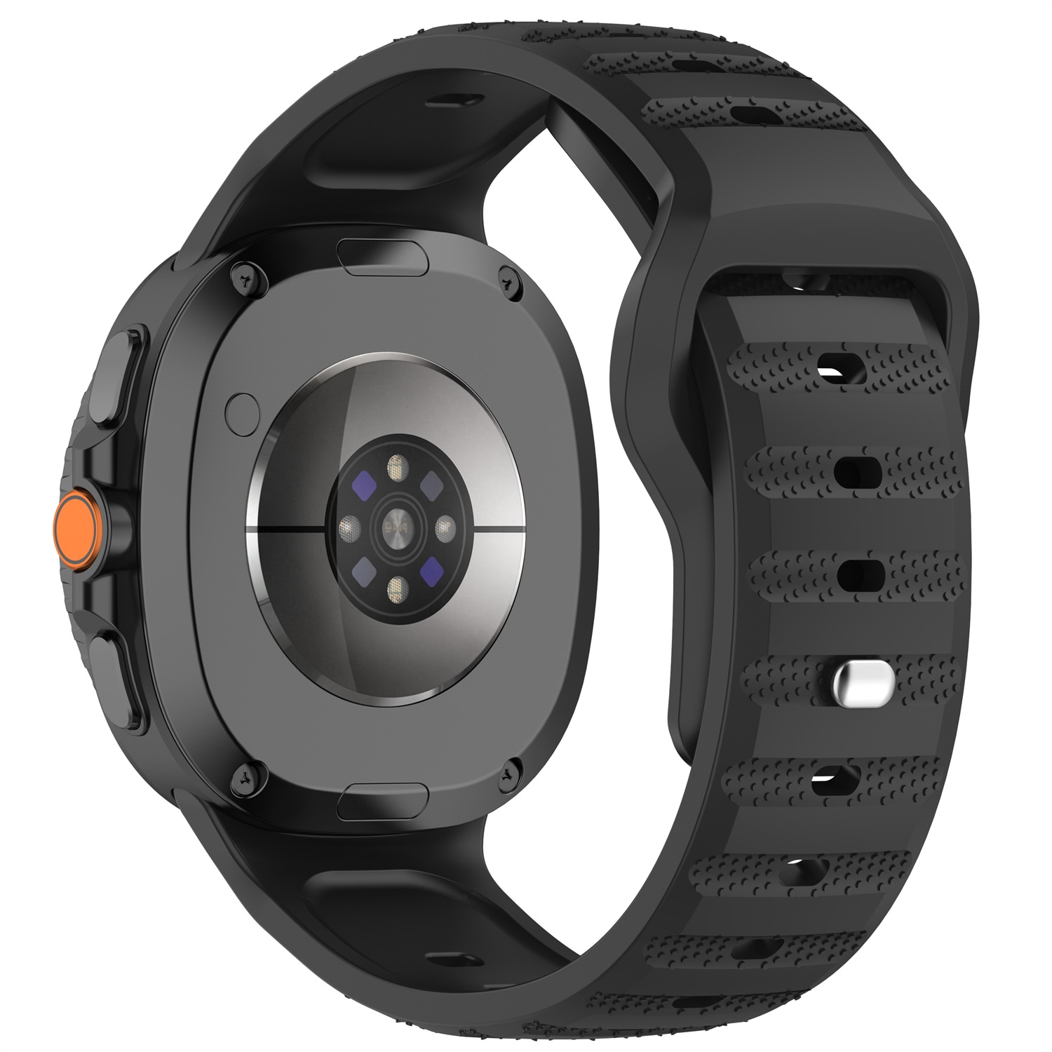 Samsung Galaxy Watch 8 44mm Armbånd i silikone, Sort
