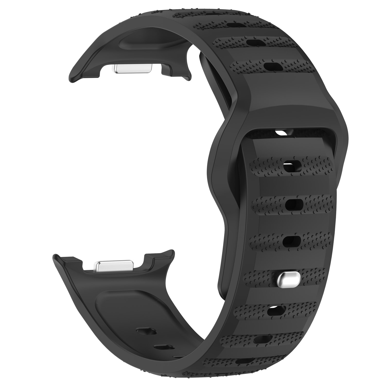 Samsung Galaxy Watch 8 44mm Armbånd i silikone, Sort