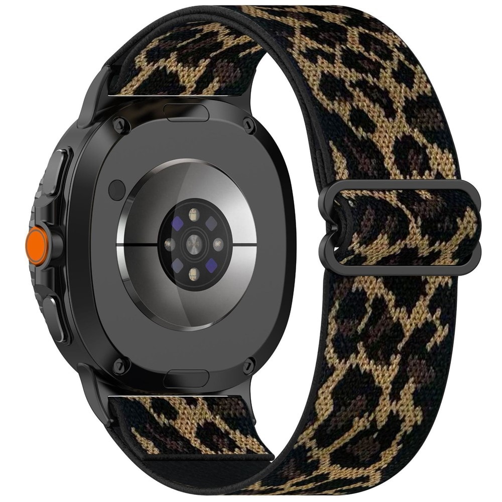 Samsung Galaxy Watch 8 Classic Armbånd i elastik, Leopard