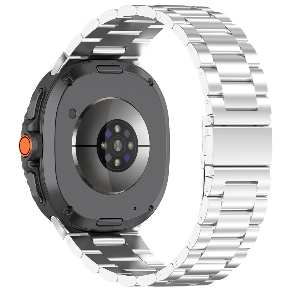 Samsung Galaxy Watch 8 Classic Stilrent linkarmbånd i metal, Sølv