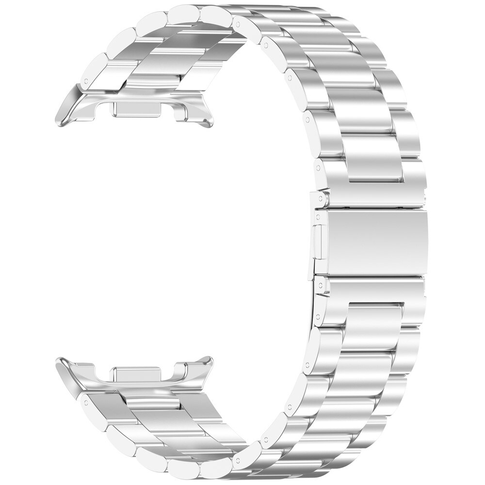 Samsung Galaxy Watch 8 Classic Stilrent linkarmbånd i metal, Sølv