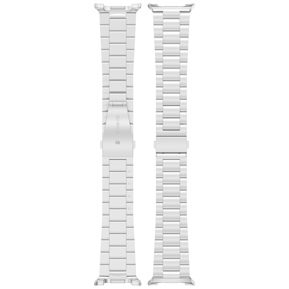 Samsung Galaxy Watch 8 Classic Stilrent linkarmbånd i metal, Sølv