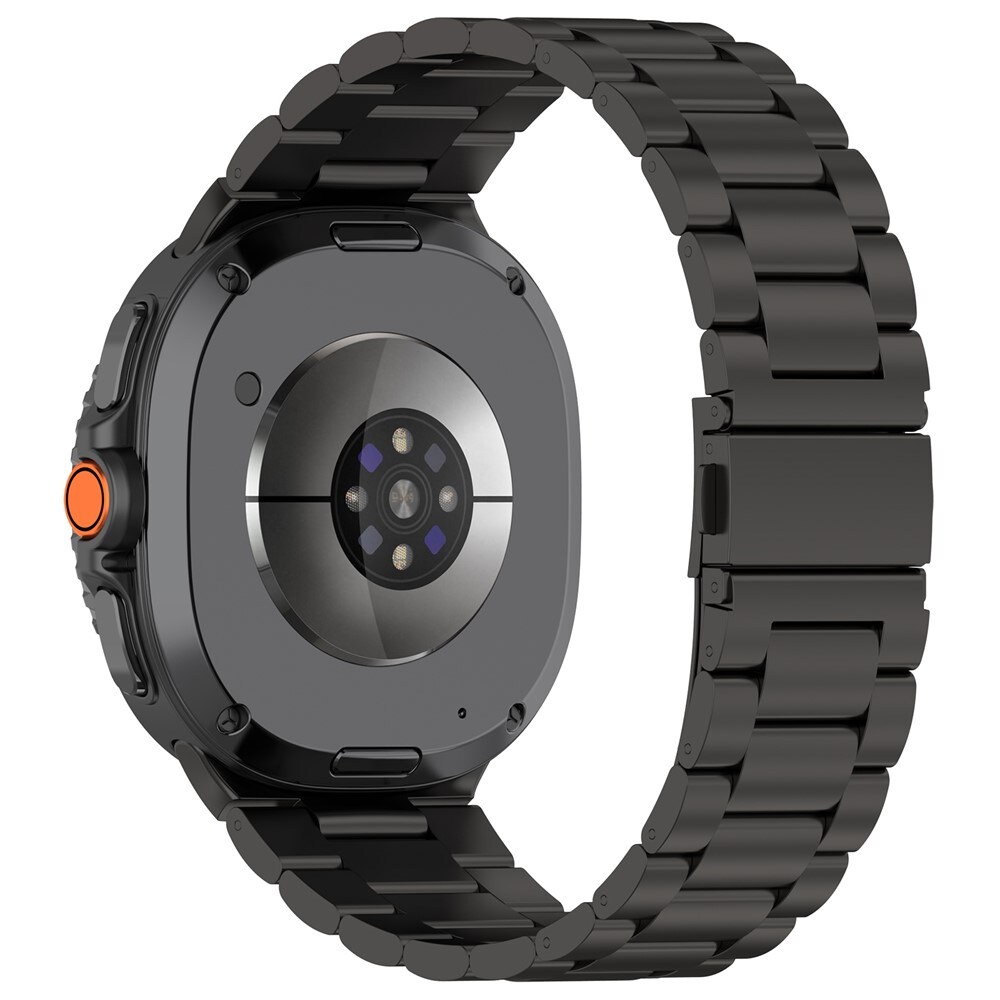 Samsung Galaxy Watch Ultra (2025) Stilrent linkarmbånd i metal, Sort
