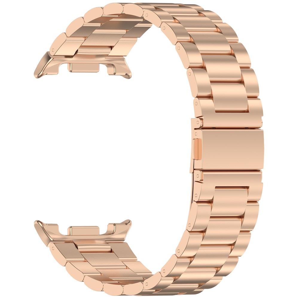 Samsung Galaxy Watch 8 44mm Stilrent linkarmbånd i metal, Rose guld
