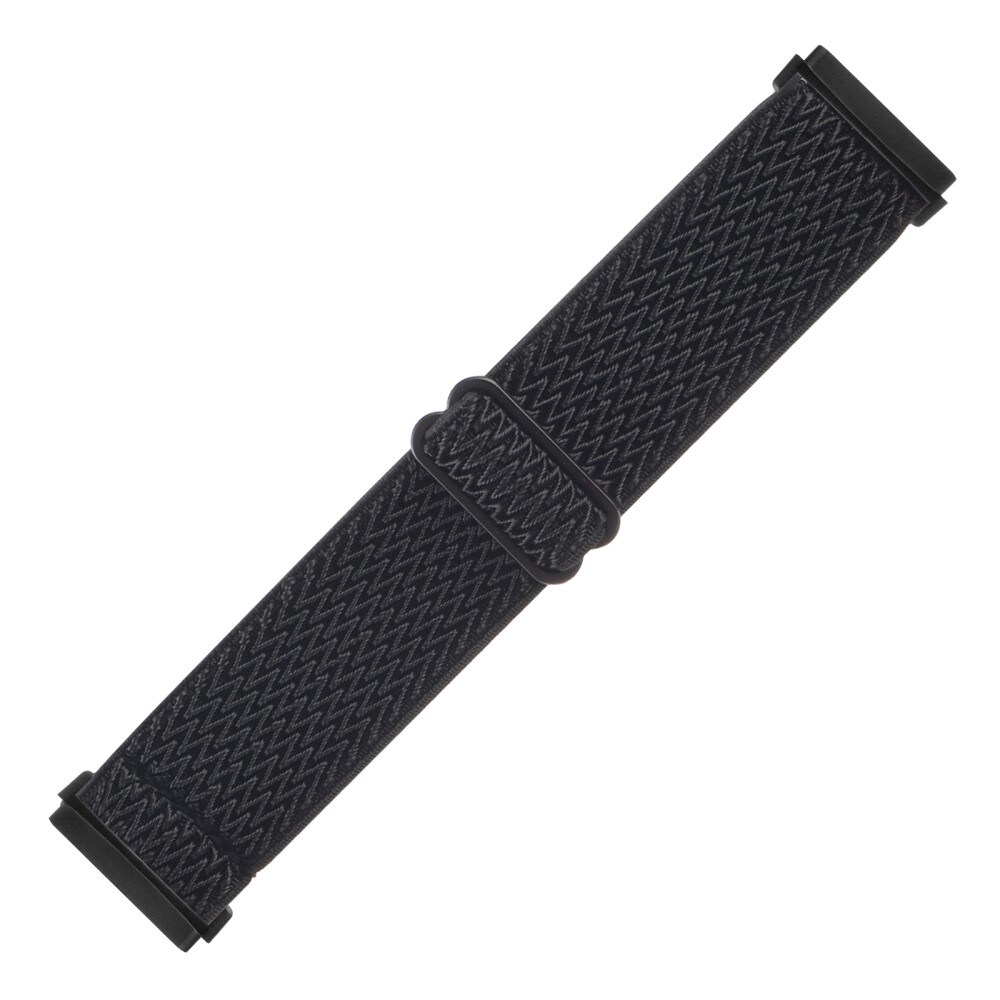 Fitbit Sense Elastisk armbånd i vævet nylon, Sort