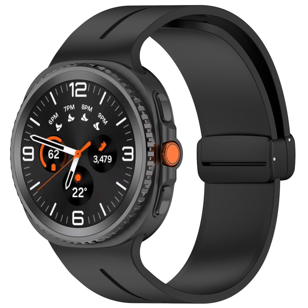 Samsung Galaxy Watch 8 Classic Armbånd i silikone, Sort
