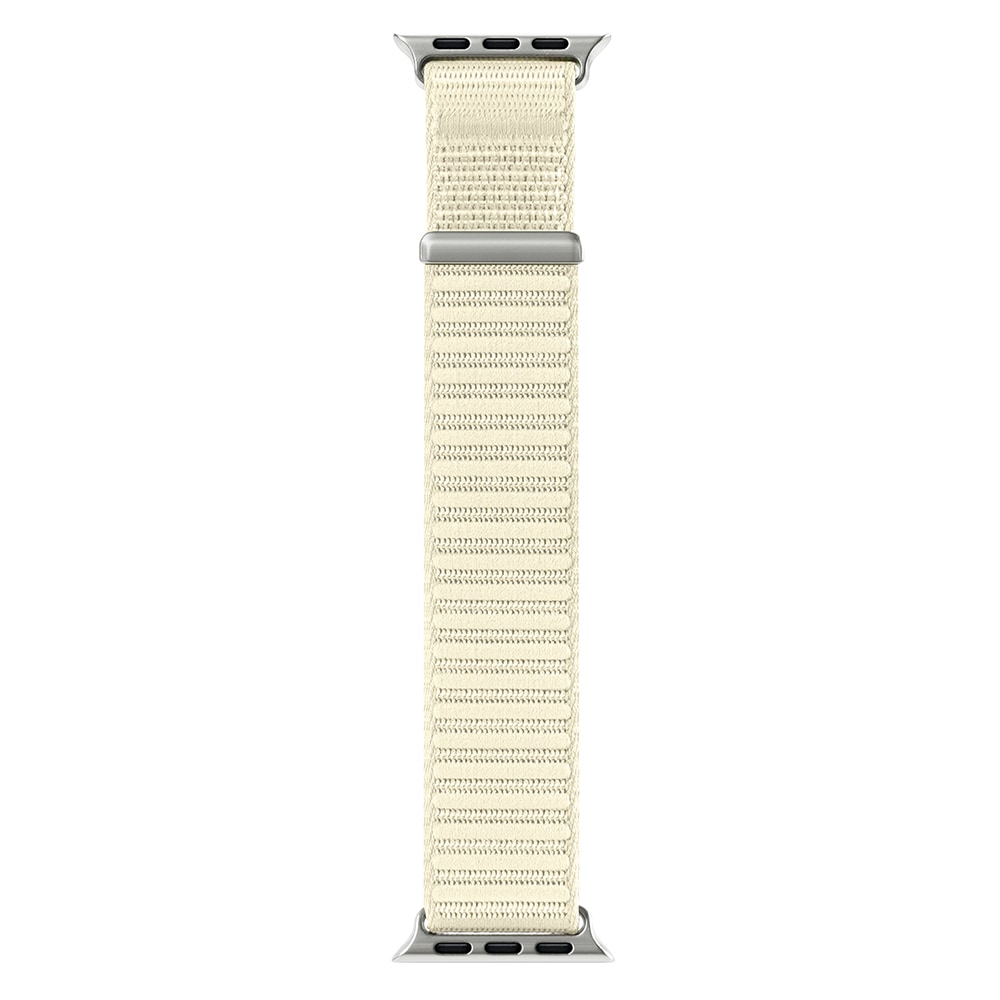 Apple Watch Series 11 42mm Nylonarmbånd, Hvid