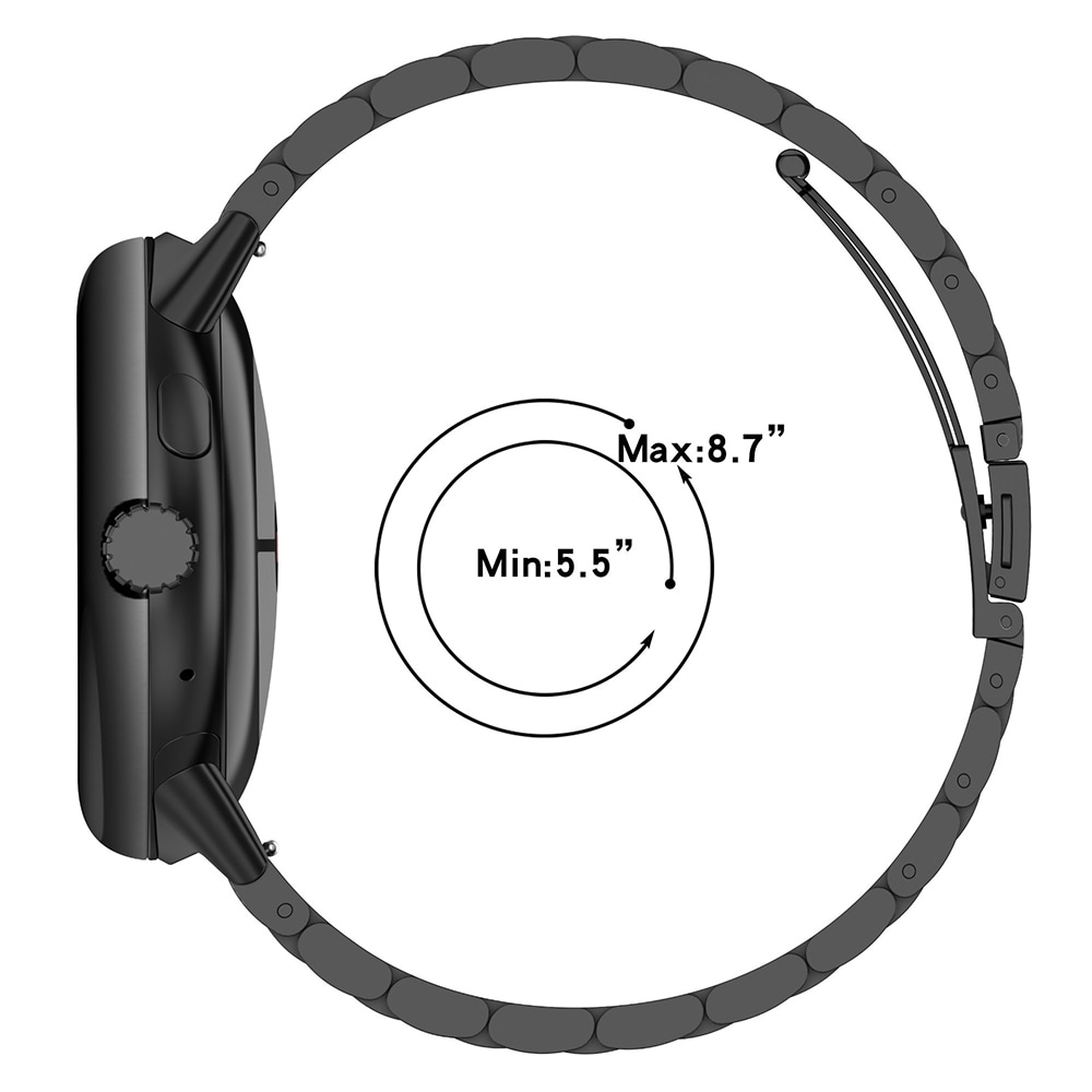 Google Pixel Watch Smart armbånd i titanium, Sort