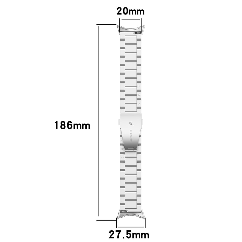 Google Pixel Watch 3 41mm Smart armbånd i titanium, Sølv