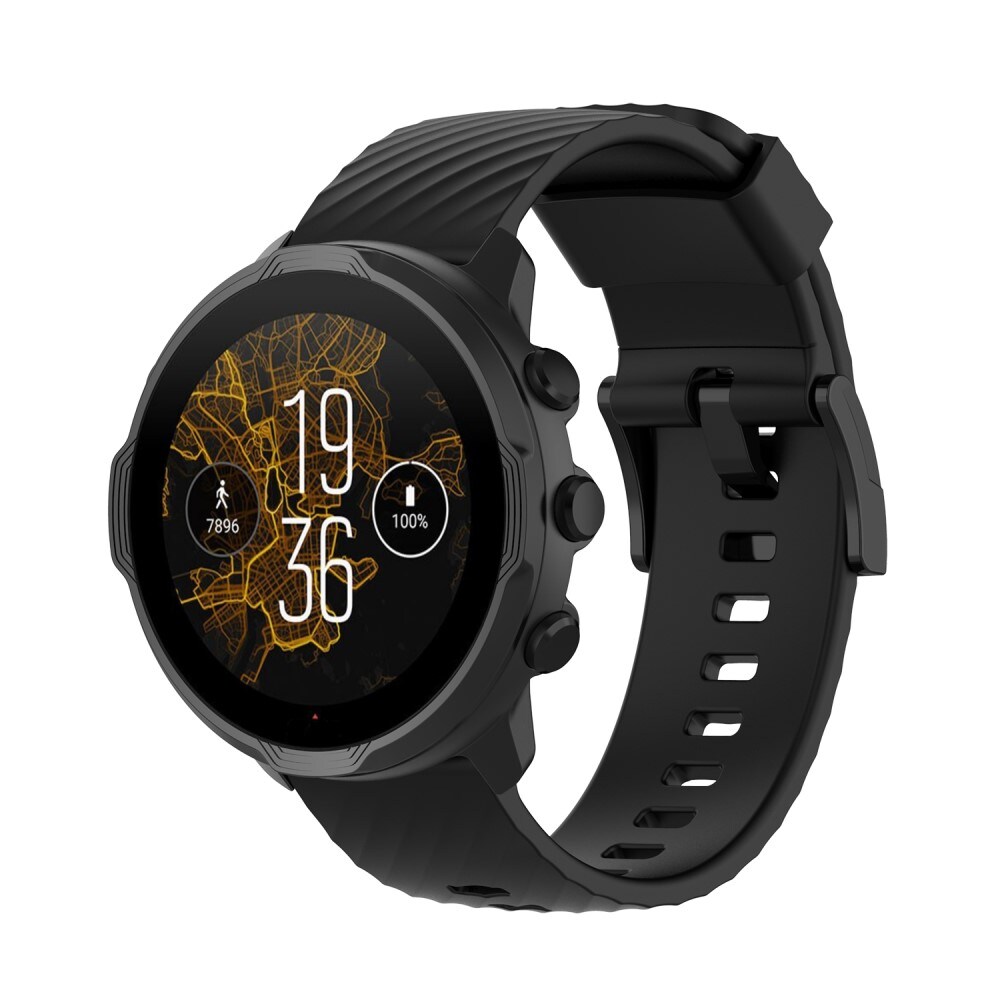 Suunto Core Alpha Armbånd i silikone, Sort