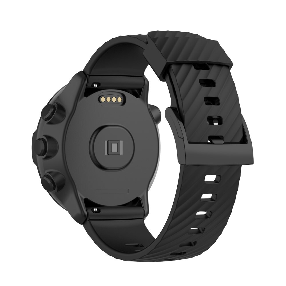  9 Baro/Suunto 7/Suunto 9 Armbånd i silikone, Sort