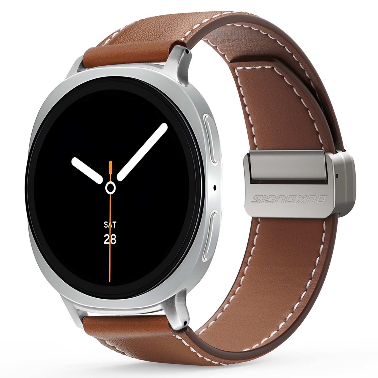 Samsung Galaxy Watch 8 40mm Rem i læder, Brun