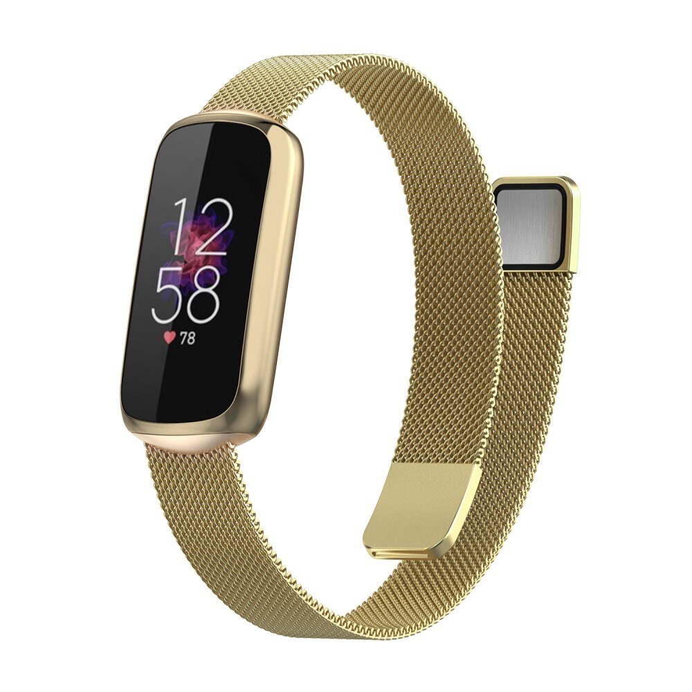 Fitbit Luxe Armbånd Milanese Loop, Guld