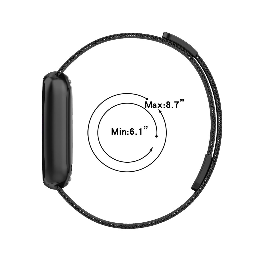Fitbit Luxe Armbånd Milanese Loop, Sølv