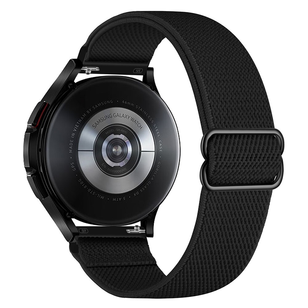 Samsung Galaxy Watch 8 44mm Armbånd i elastik, Sort