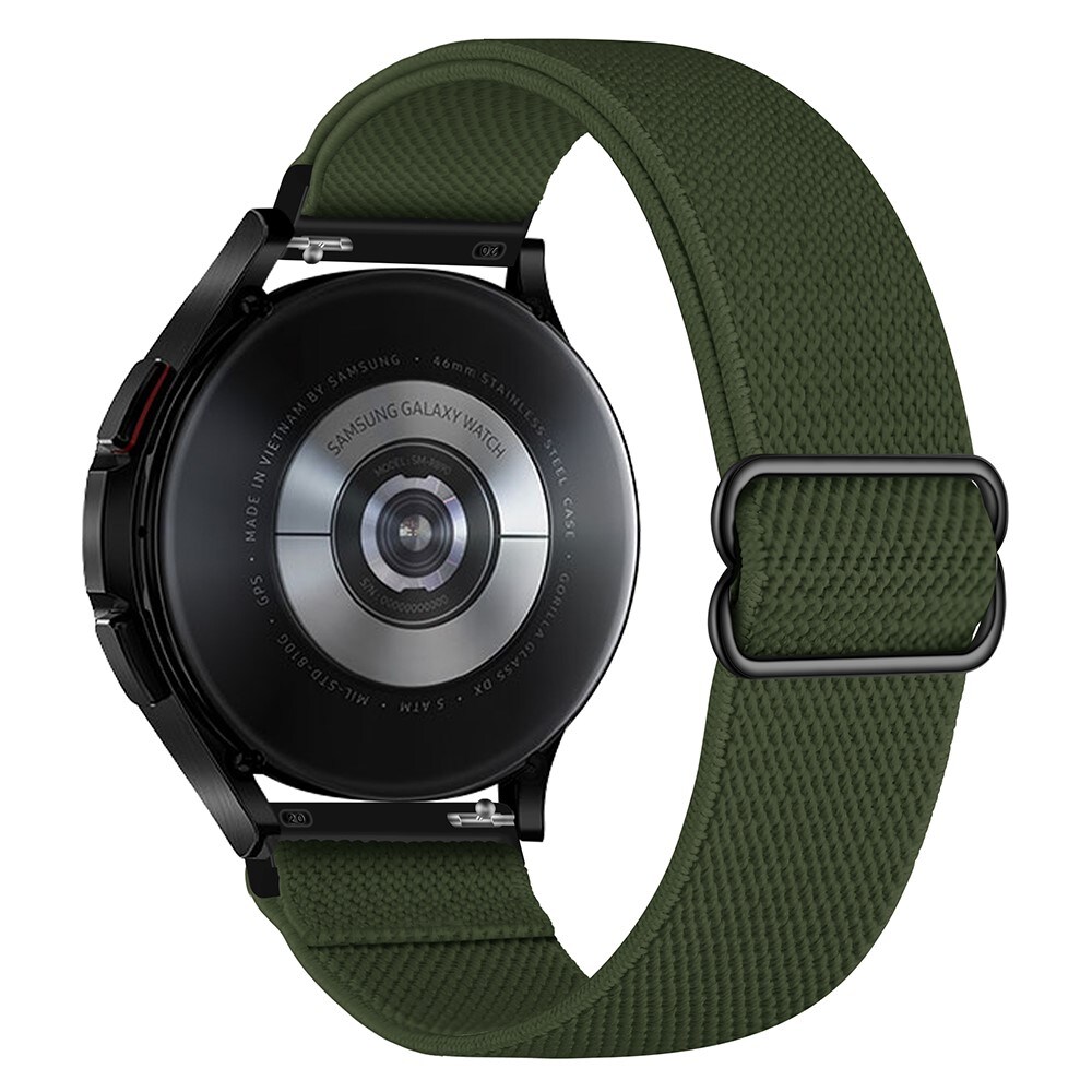 Samsung Galaxy Watch 8 44mm Armbånd i elastik, Mørkegrøn