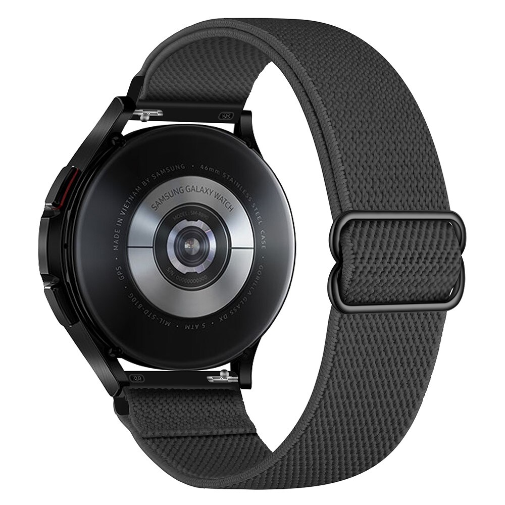 Samsung Galaxy Watch 8 44mm Armbånd i elastik, Mørkegrå