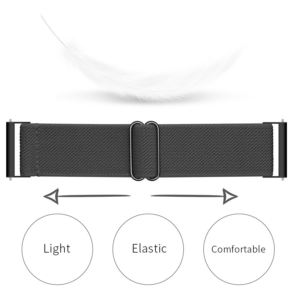 Samsung Galaxy Watch 8 44mm Armbånd i elastik, Mørkegrå