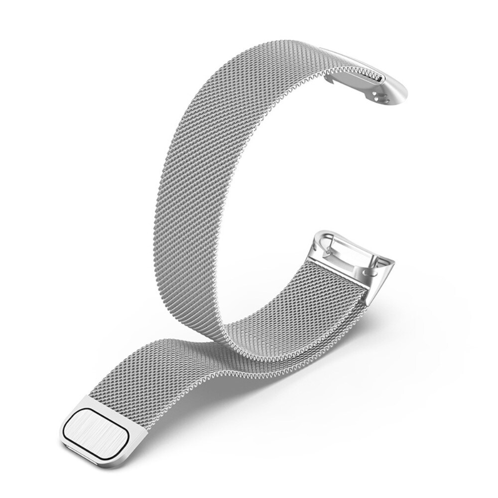 Fitbit Charge 5 Armbånd Milanese Loop, Sølv