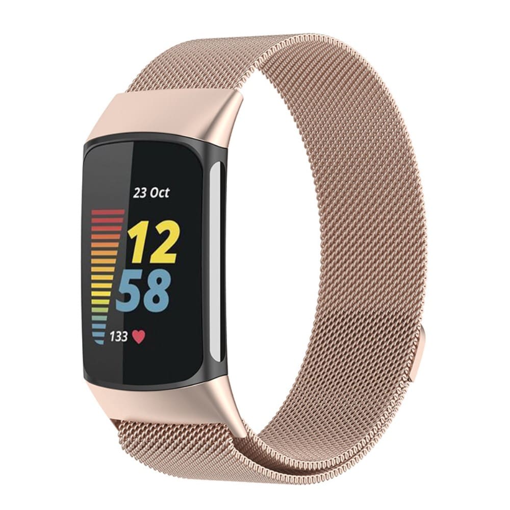 Fitbit Charge 5 Armbånd Milanese Loop, Champagne guld