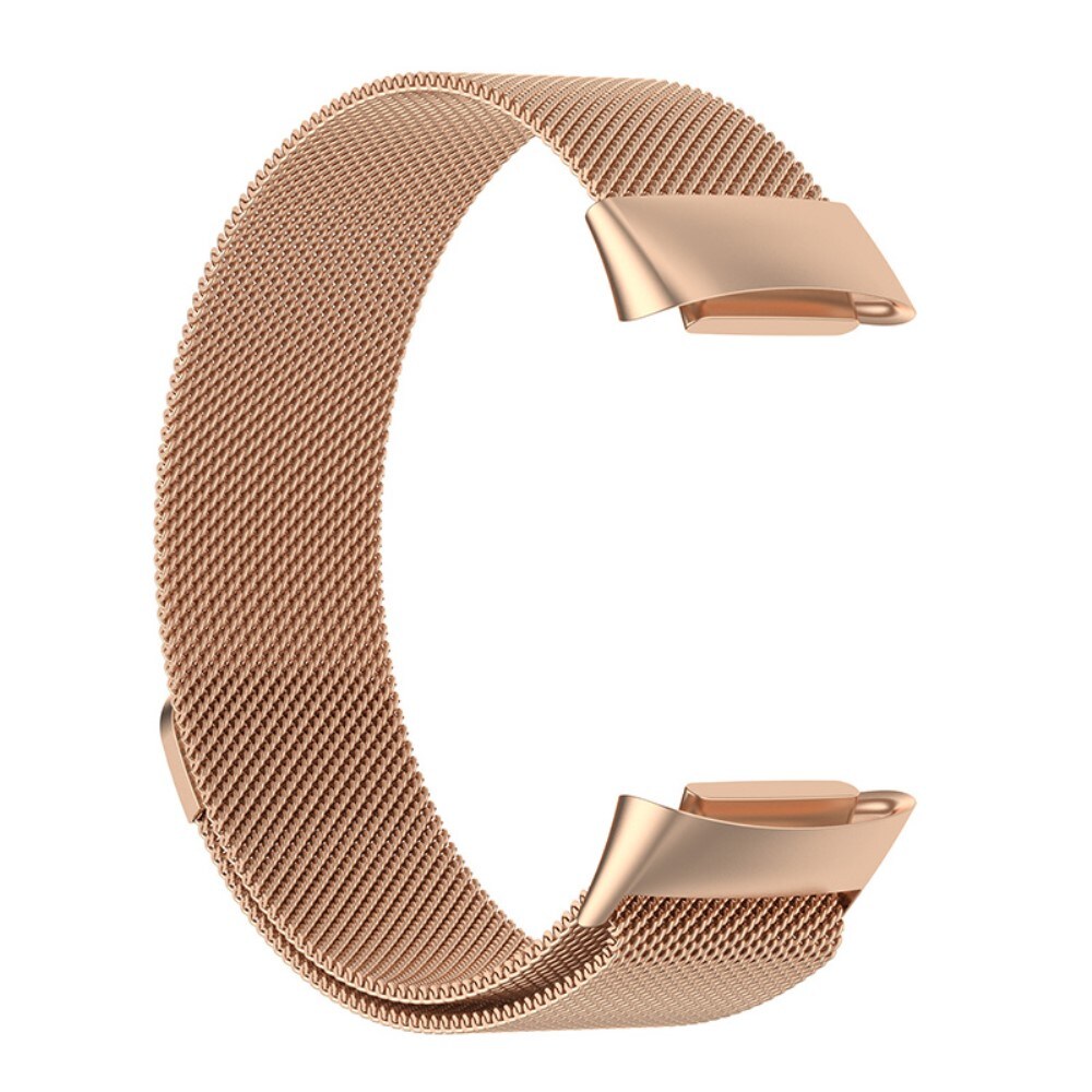 Fitbit Charge 6 Armbånd Milanese Loop, Rose guld